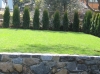 Retaining wall with Stone steps